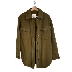 Aritzia Wilfred The Ganna Shirt in Green
